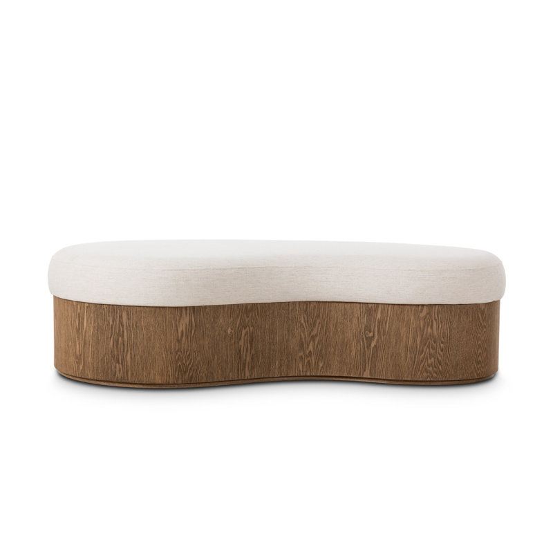 CELESTE Upholstered Bench, Crypton Nomad Snow