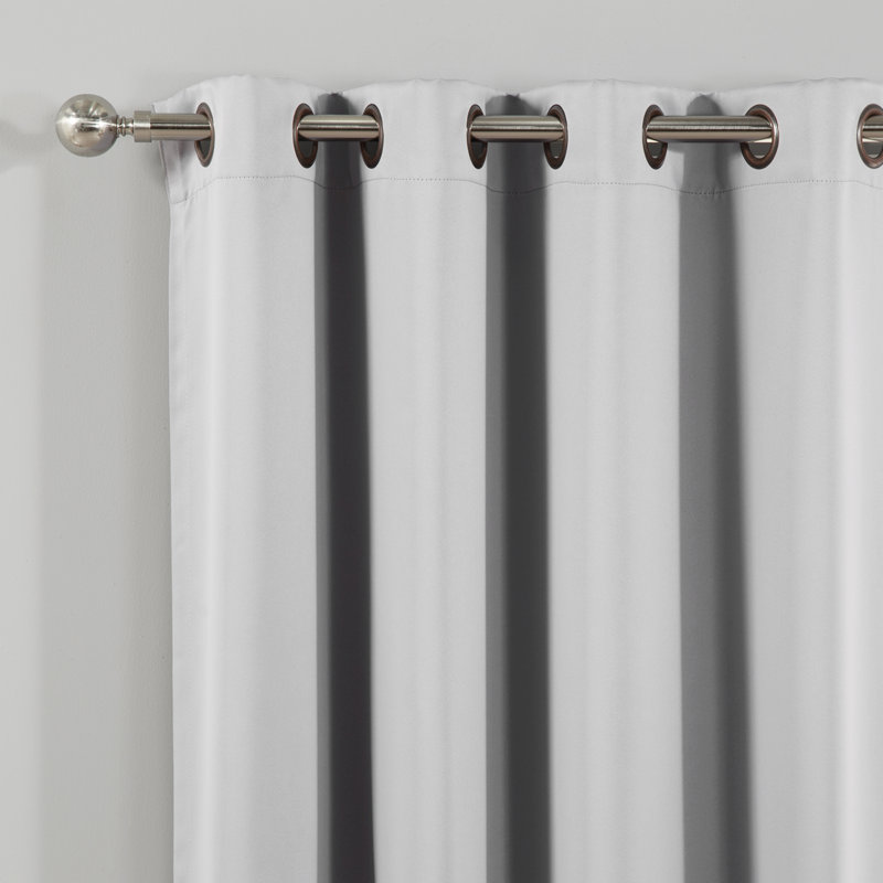 Panneaux thermiques occultants et isolants avec œillets Linhart (ensemble de 2), Gris clair, l 52 po x L 84 po