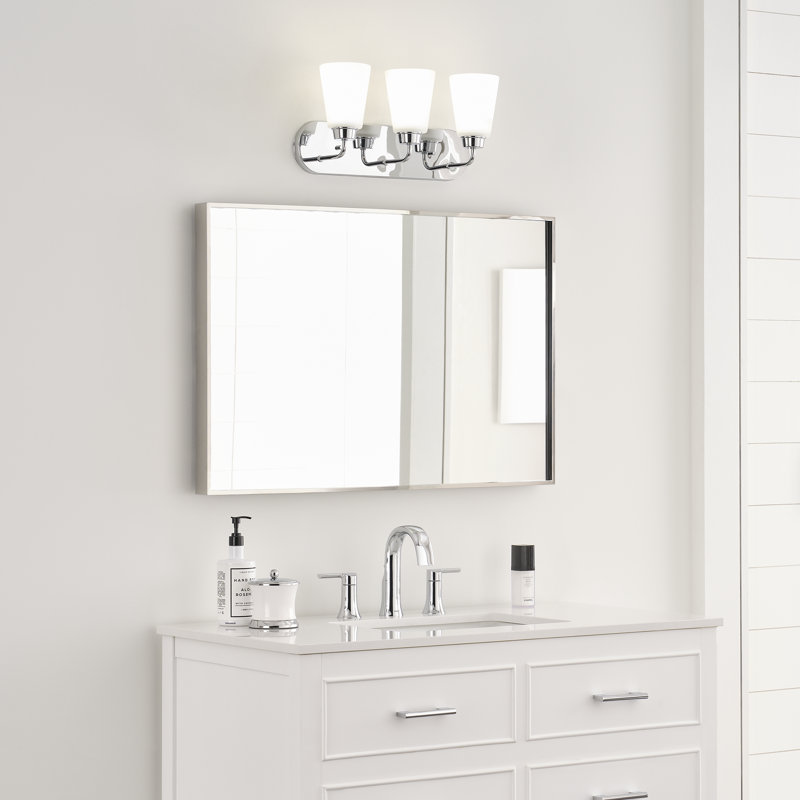 Kerrville Three Light Wall / Bath from Generation Lighting , Brushed Nickel, No