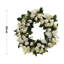 30cm Artificial Rose Wreath Blooming Front Door Decor
