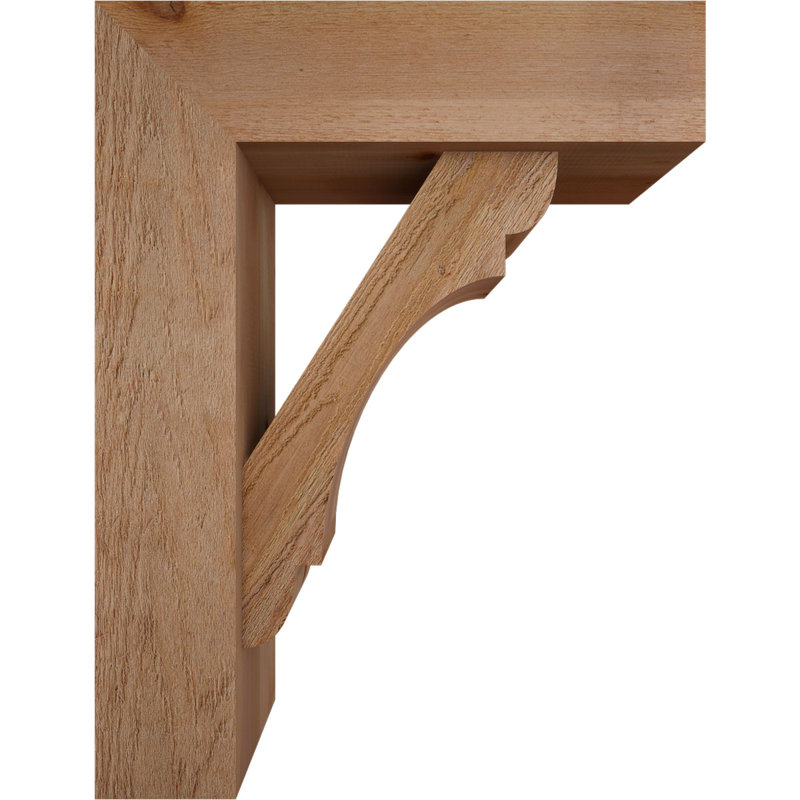 Olympic Block Offset Brace Bracket, 34 x 26, 8"W Western Red Cedar (Rough Sawn)