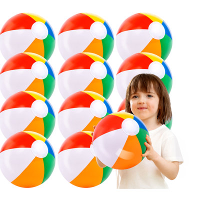 Paquet de 12 ballons de plage gonflables