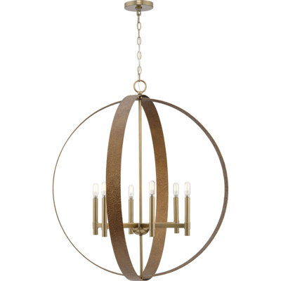 Six-Light Rustic Modern Pendant