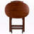 The Andaluss Solid Wood End Table Set comes in a Cappuccino finish, 25.51'' H X 23.7'' W X 15.83'' D
