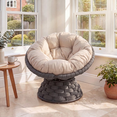 Upholstered Swivel Accent Chair