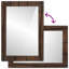 vidaXL Bathroom Mirror with Mirror Glass and Solid Mango wood Decor Reflective-77537176