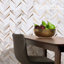 Vara Polished Nero Marble & Brass Mosaic Tile-640500534