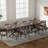 Averni 55.1”-70.7”or 78.7” W Extendable  Rectangular Dining Table with Metal Leg For 6-10 Seat-1649261353-1656196560