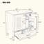 Meuble-lavabo de salle de bain avec lavabo de style rétro, espace de rangement multifonctionnel, tablette de porte, porte à fermeture en douceur (robinet non inclus)