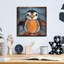  Art graphique mural en métal «Stain Glass Baby Penguin», 12 po x 12 po-1617835868