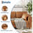 85-inch 3-Seater Faux Leather Sofa with Wide Armrests & Wood Legs, Deep Seats for Living Room & Office-917951158