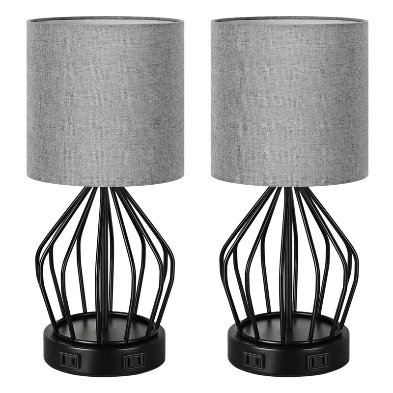 Lampe de table 15,75 "noire