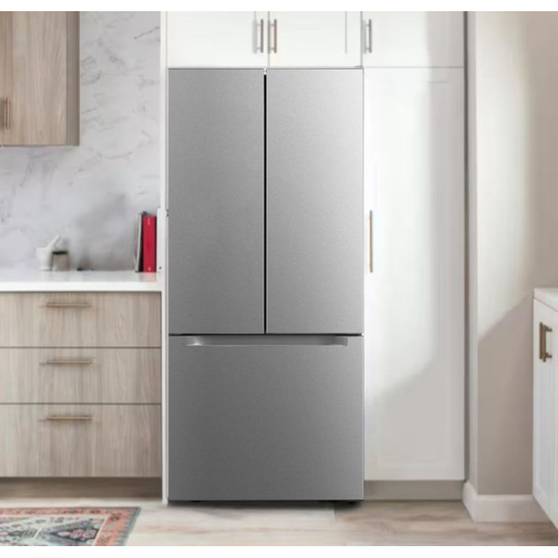 Crosley 18.4 Cu. Ft. French Door Refrigerator with Bottom Freezer, Stainless Steel