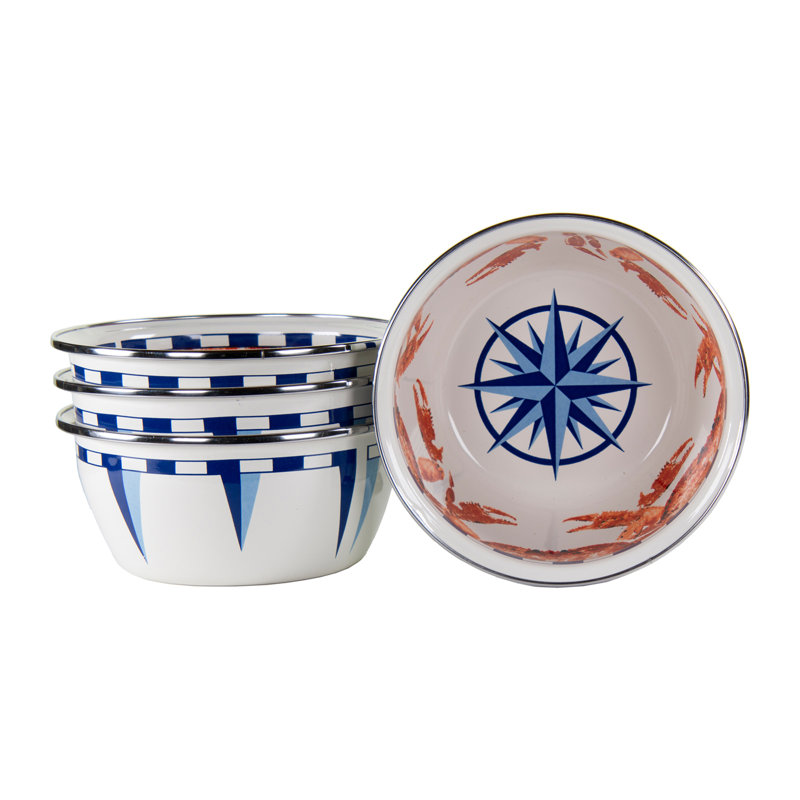 Set of 4 Crab House Salad Bowls