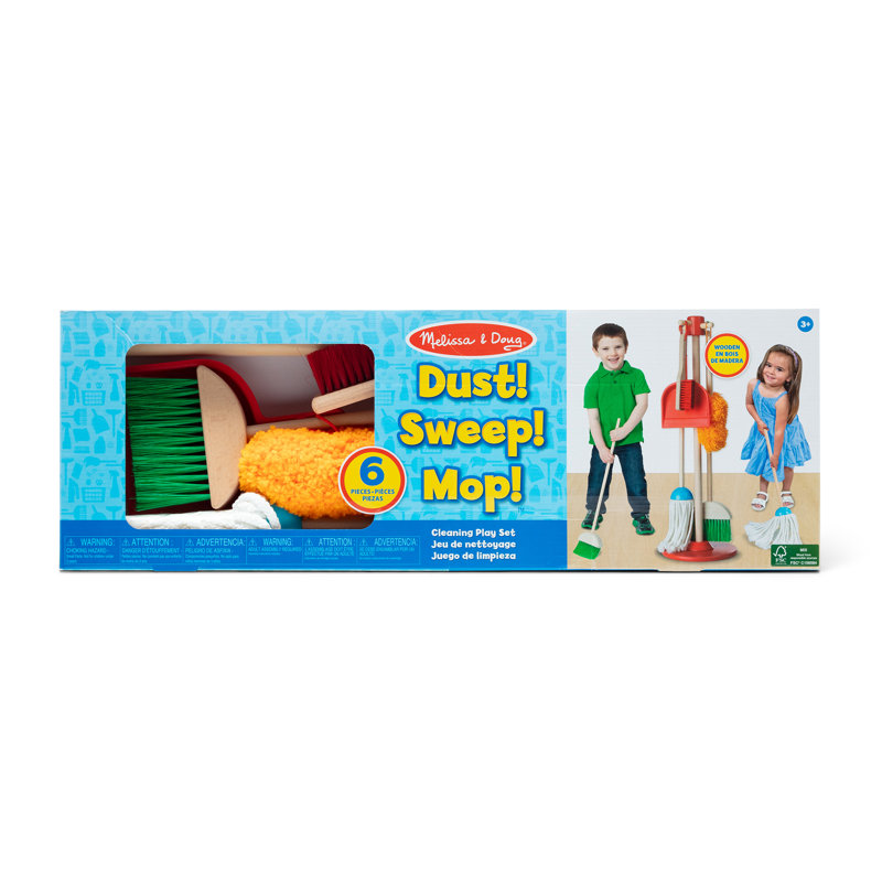 Let's Play House! Dust, Sweep and Mop Housekeeping Set