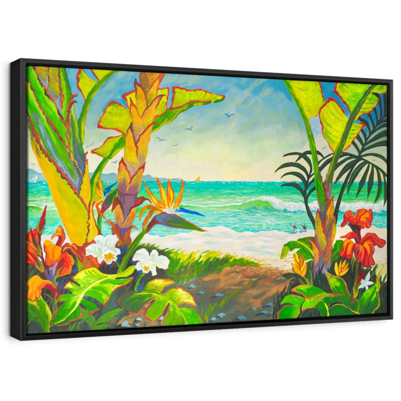 Plage «Time To Chill At The Beach», art mural, H 13 po x l 19 po