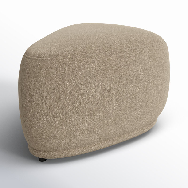 Repose-pieds triangulaire rembourré 26,5 po Adna, Chenille en osier Capri
