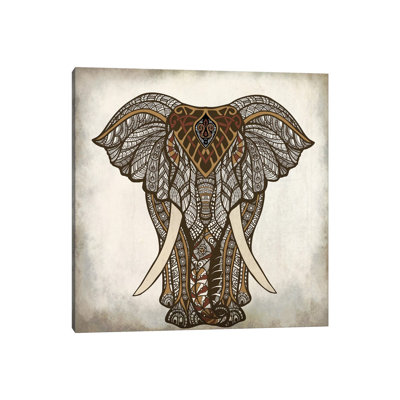 Mandala Elephant by Kimberly Allen - Wrapped Canvas Print