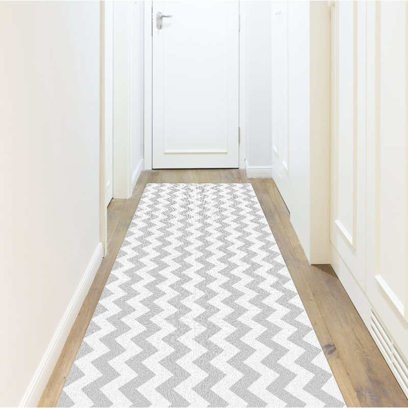 Vinyl Mat Nerses in Grey/White, Runner 66 x 250 cm