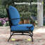 Chaise berçante d'extérieur en métal Bular-1648482181