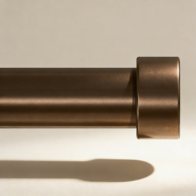 Tringle à rideaux réglable robuste, tringle en acier de 1 pouce de diamètre pour grandes fenêtres de 36 à 144 pouces, faiteaux modernes, installation facile