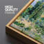 «Rustic Countryside Riverside Townscape Historic European Village», reproduction d'art sur toile-98041946-111176094
