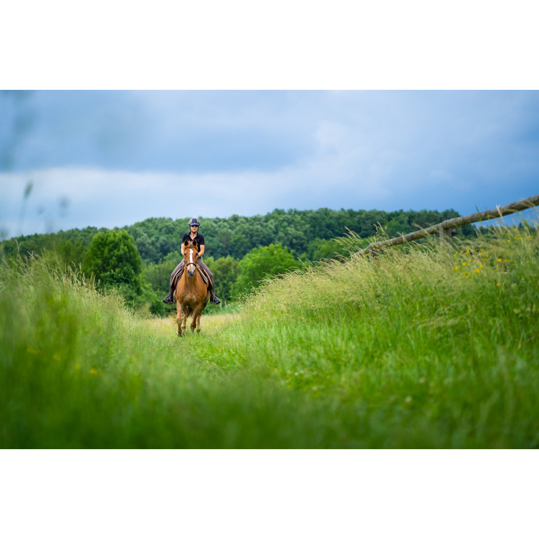 Frau reitet Pferd by Amriphoto - Drucken