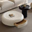 Table basse ronde de style crème minimaliste
