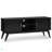 Draper - Mid Century Low TV Media Stand - Black