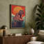 Hippopotamus Rising Retro - Wrapped Canvas-2139072343-2139072363