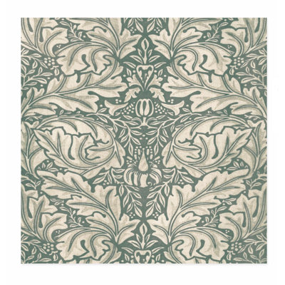 «Botanical William Morris Inspired Motif Cottage», reproduction d'art non encadrée