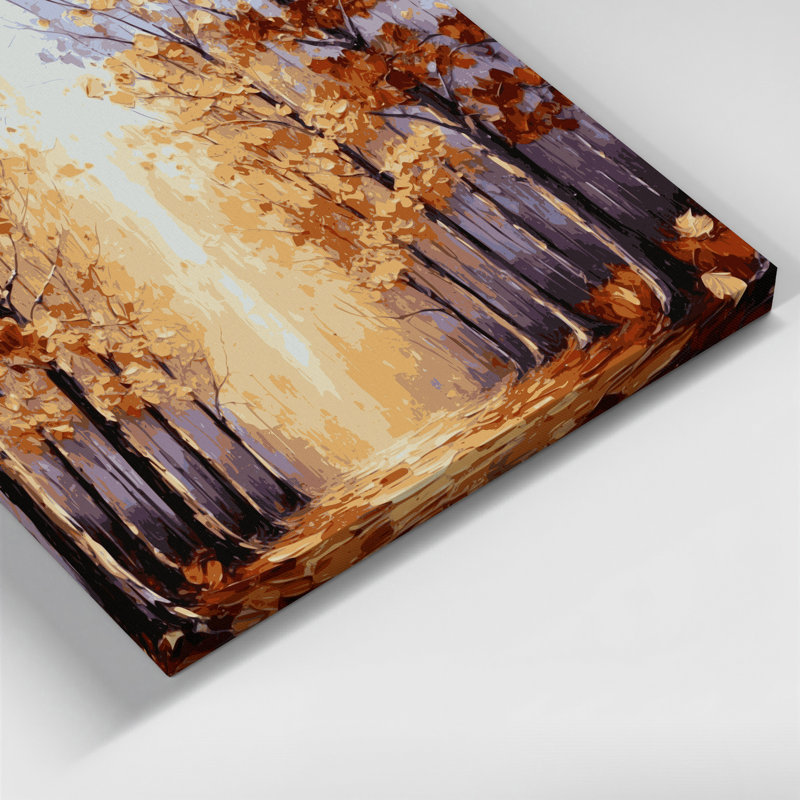 «Thanksgiving Golden Hour Autumn», photographie d'art sur toile brune, H 12 po x l 18 po