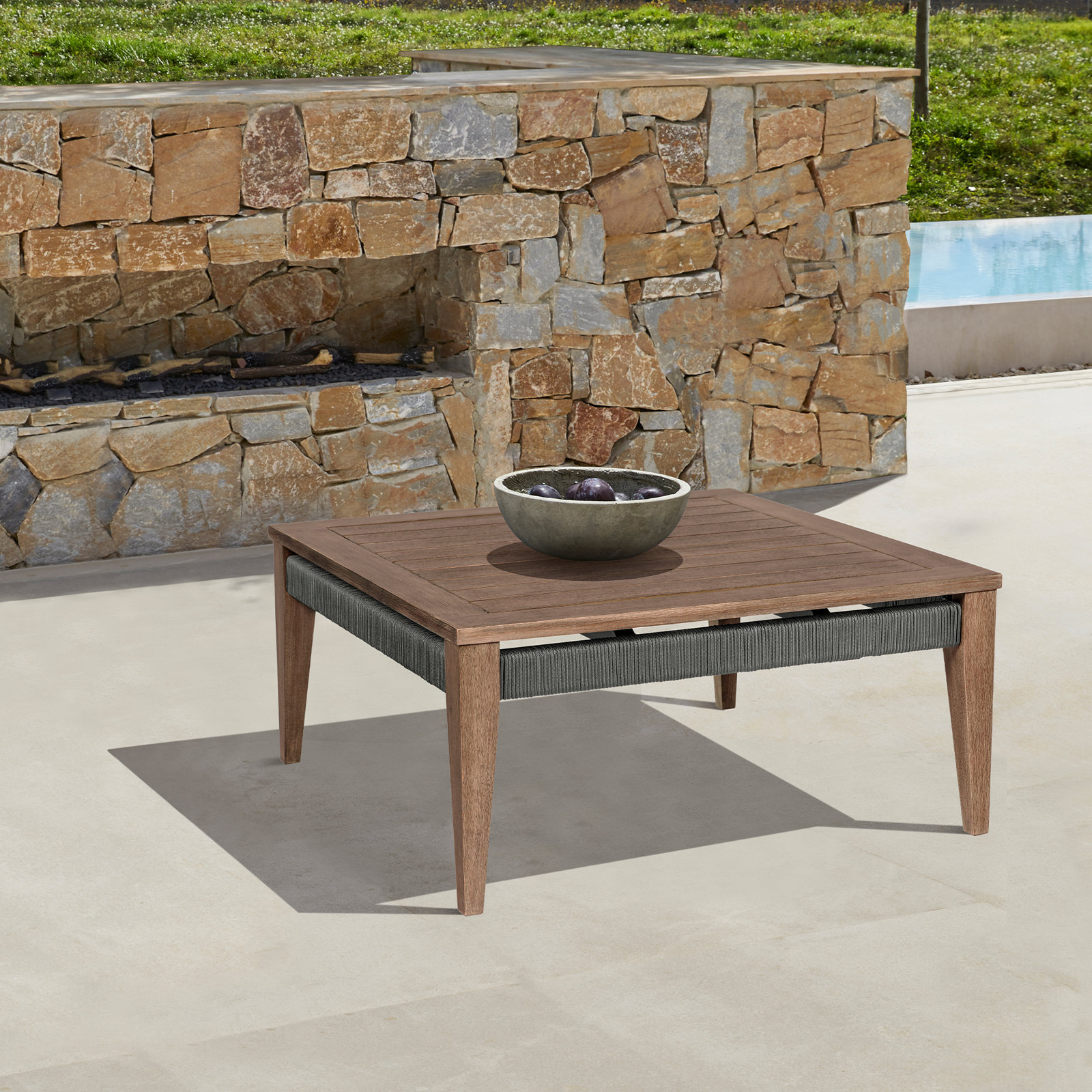 Galilea 35.5'' Wood Outdoor Coffee Table