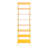 8 Tiers Tall Rectangular Acrylic Floorstanding Shoe Rack Shoe Storage Shelf For Entryway Orange Clear-20439785