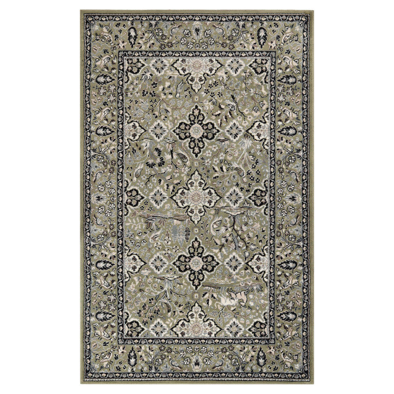 Tapis d'intérieur en polypropylène à motif de médaillons Centerburg, Rectangle 7 pi x 9 pi
