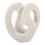 Sculpture circulaire abstraite en résine pour la décoration intérieure - Figurine décorative pour salon ou bureau - Blanche-202960183