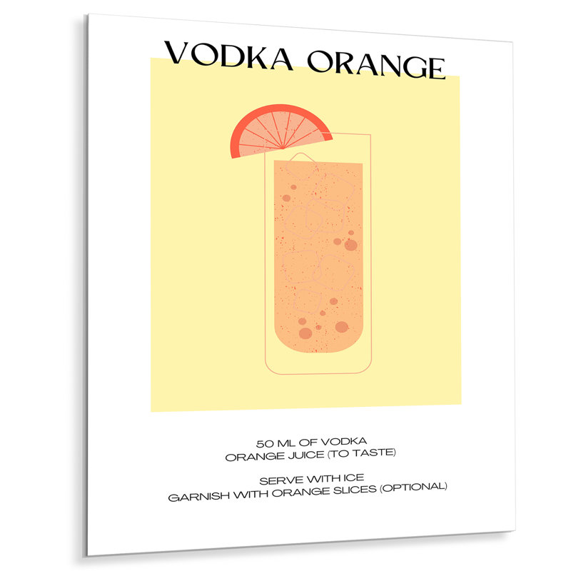 «Vodka Orange Punch Party», impression d'art mural, H 32 po x l 16 po, Sans cadre
