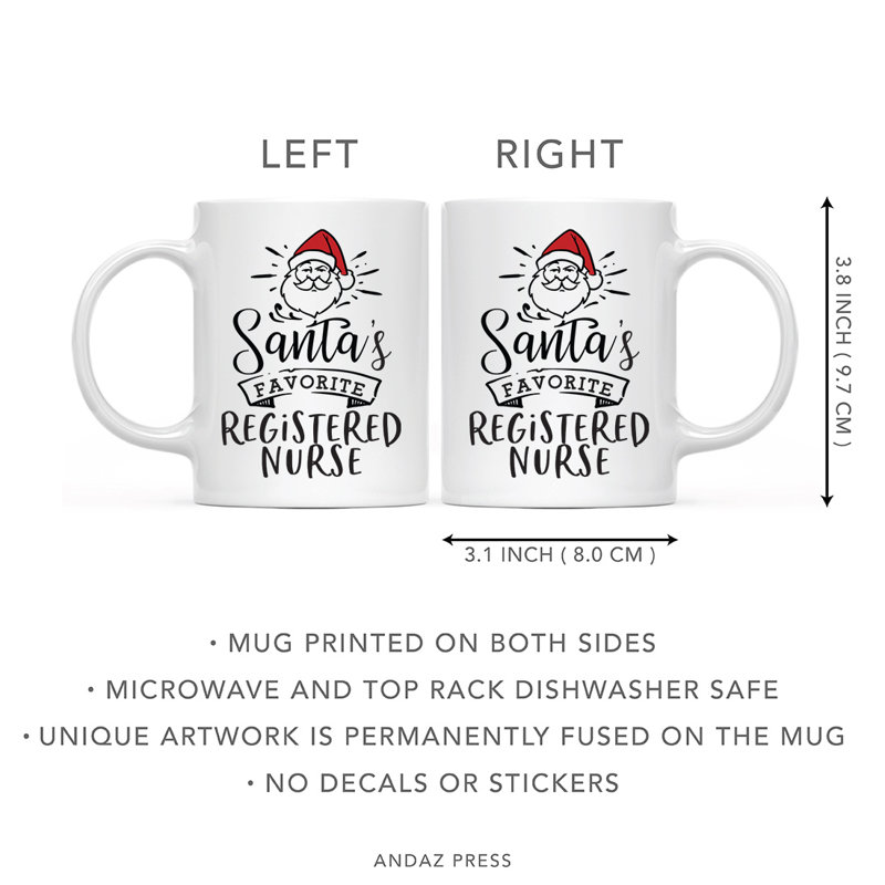 Tasse à café « registered nurse » du père noël favorite