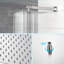 Dual Shower Head - 10 Inch Wall Mounted Square Shower System With Rough-In Valve-122404637