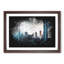 Brooklyn Bridge & New York Skyline Paint Splash - Picture Frame Graphic Art-56866538-56866543