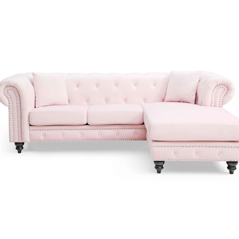 Velours 36,97 po, Velours rose
