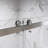 CatalystFP 68"-72"W x 76"H Double Sliding Frameless Shower Door in Brushed Nickel with 3/8" Clear Glass-112003535