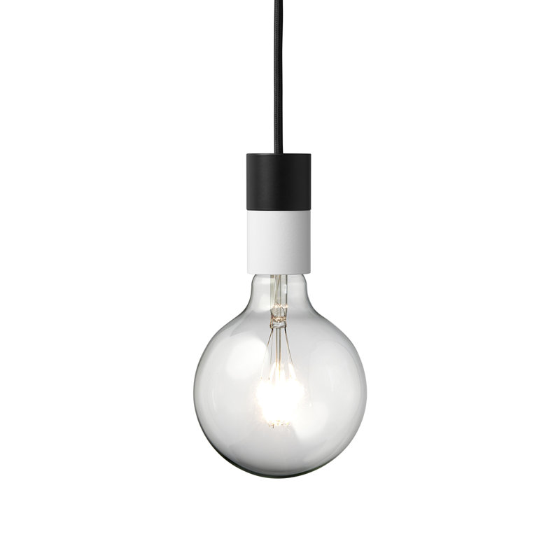 Kaelyn 1 - Light Single Pendant, Black/White
