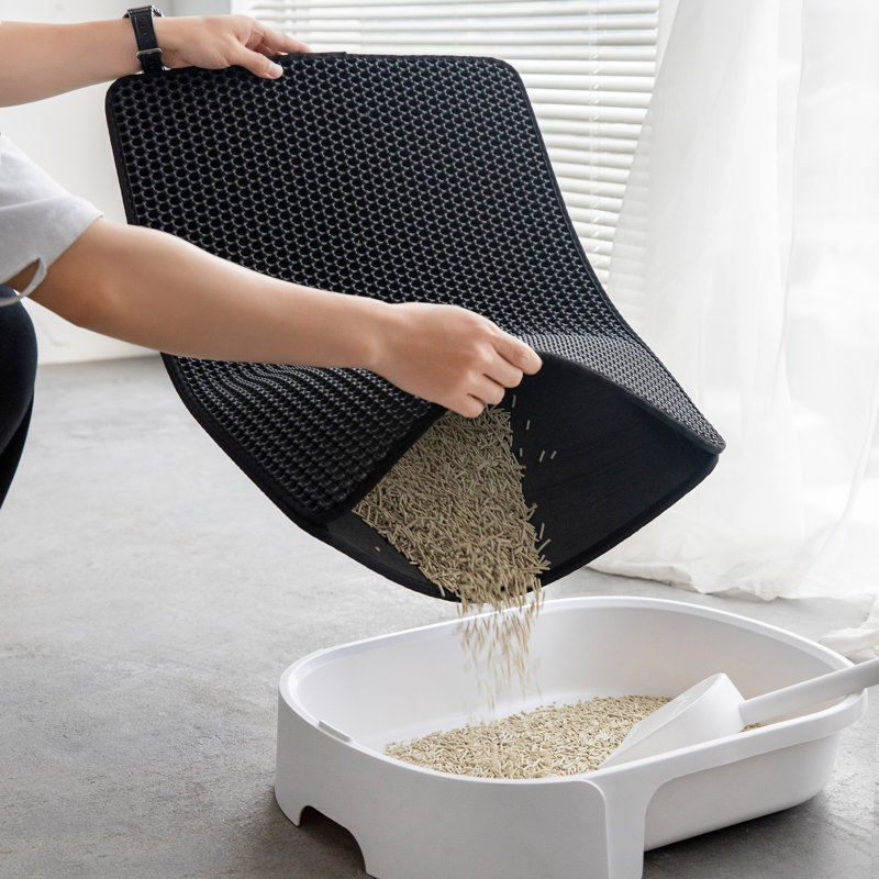 Cat Litter Trapper Dual Layer Mat, 1" H x 30" W x 22" D