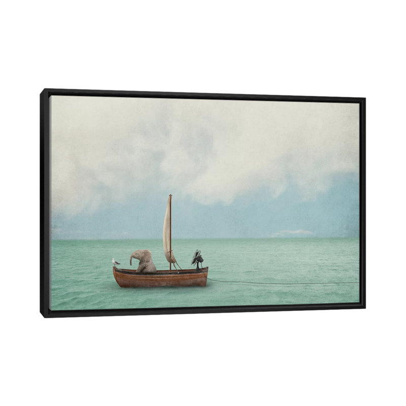 «Set Sail» - Impression, H 40 po x l 60 po x 1,5 po, Cadre noir