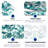 28.5 x 28.5 In Patio Furniture Cushions set of 2, Fade Resistant Outdoor Seat Cushions witj 4 pairs of Ties, Deep Seat Cushion for Seat Patio Chairs, Rattan Furniture, Wicker Seating, outdoor Adirondack Chair, Navy BluePalm Leaf-123052615-123052611