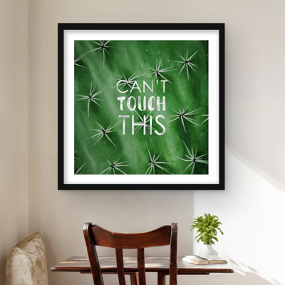 On ne peut pas y toucher - décor de bureau vert mat