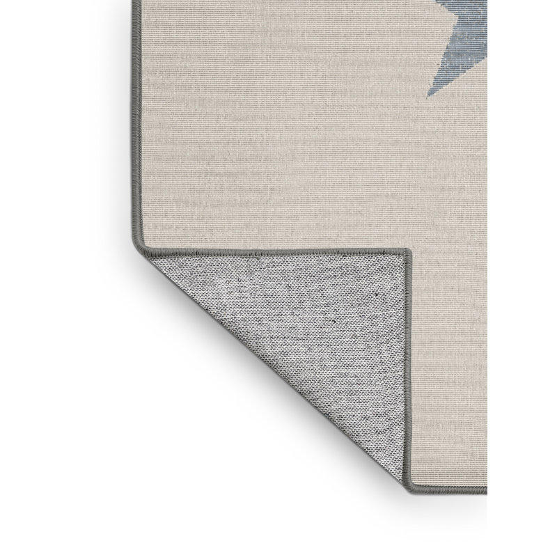 Machine Washable Soho July 4Th Modern & Contemporary Abstract Rug in Gray – Gray Binding, 6x9