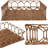 Honeycomb 19.75" Rustic Bohemian Hand-Woven Rattan Tray-621692754