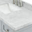 ARIEL Monroe 49 Single Sink Bathroom Vanity with Italian Carrara Marble Top-2128345935-2084886921-2084865759